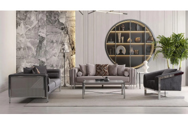 Hürrem Silber Sofa Set
