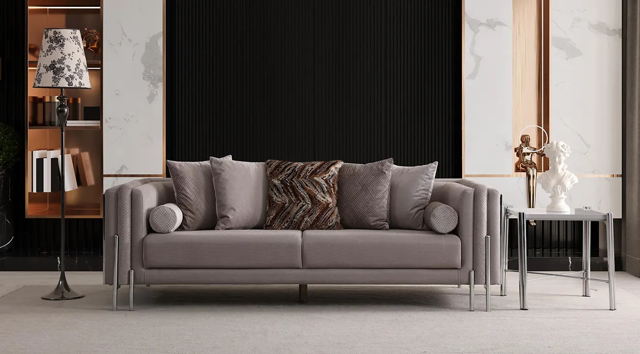 Hürrem Silber Sofa Set