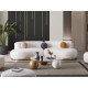 Rose Boucle Tedy Sofa-Set (4+3+1) Stoff Homes Textil
