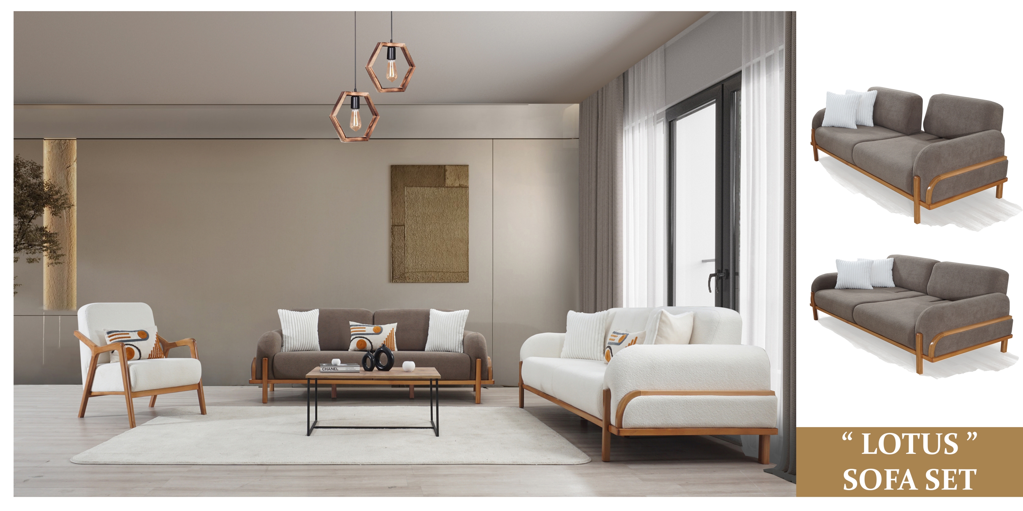 Lotus Sofa Set