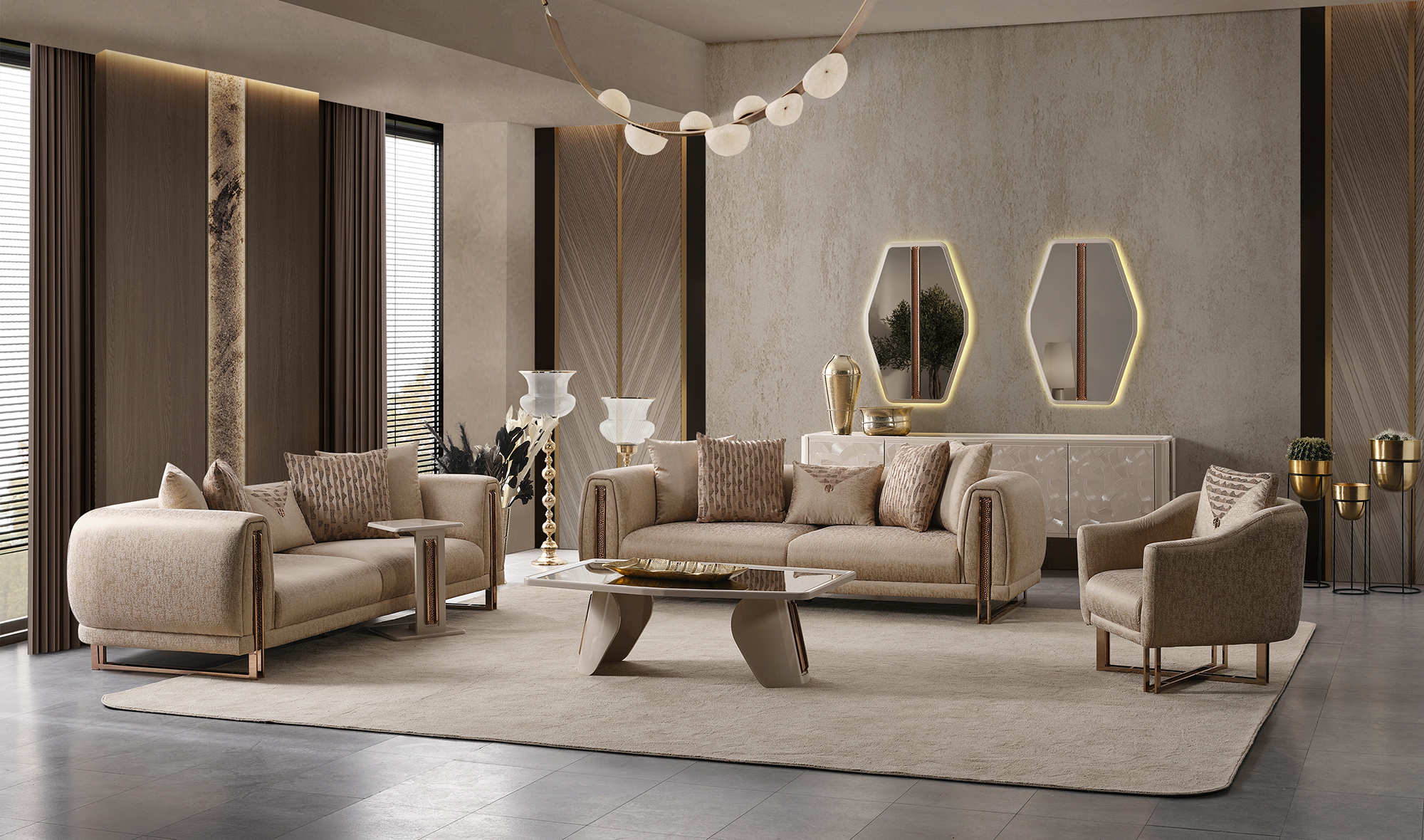 Mercan Sofa Set