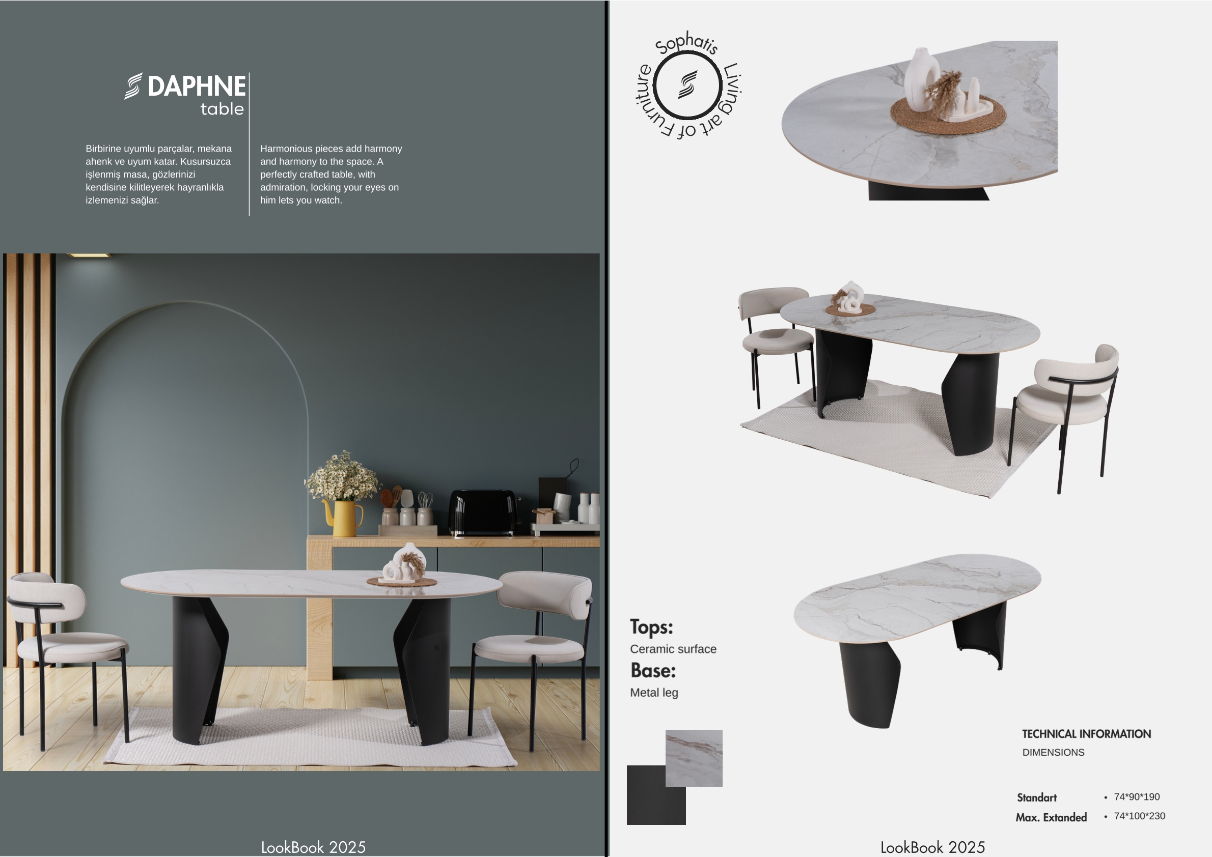 Daphne Keramik Esstisch