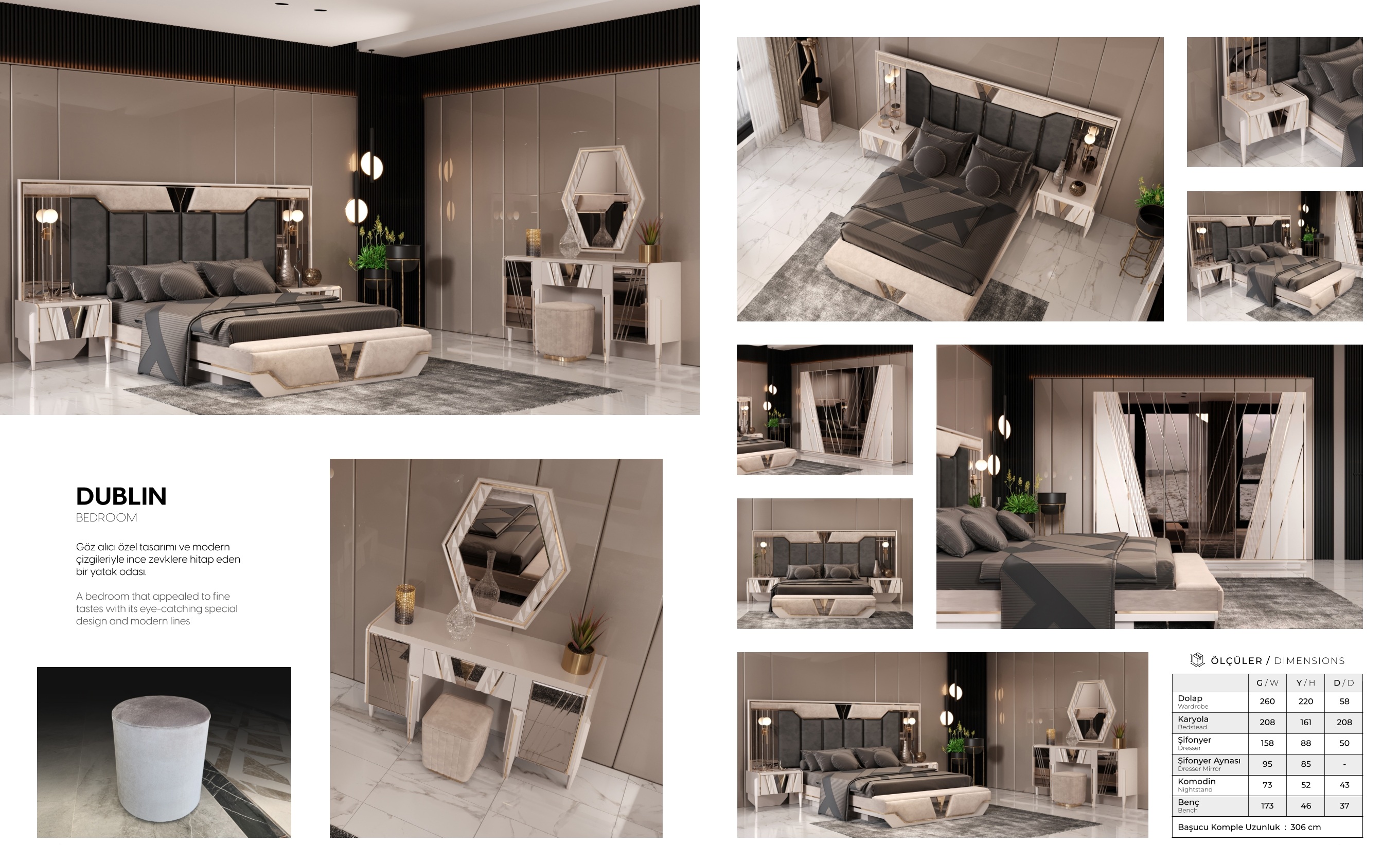 Dublin Schlafzimmer Set