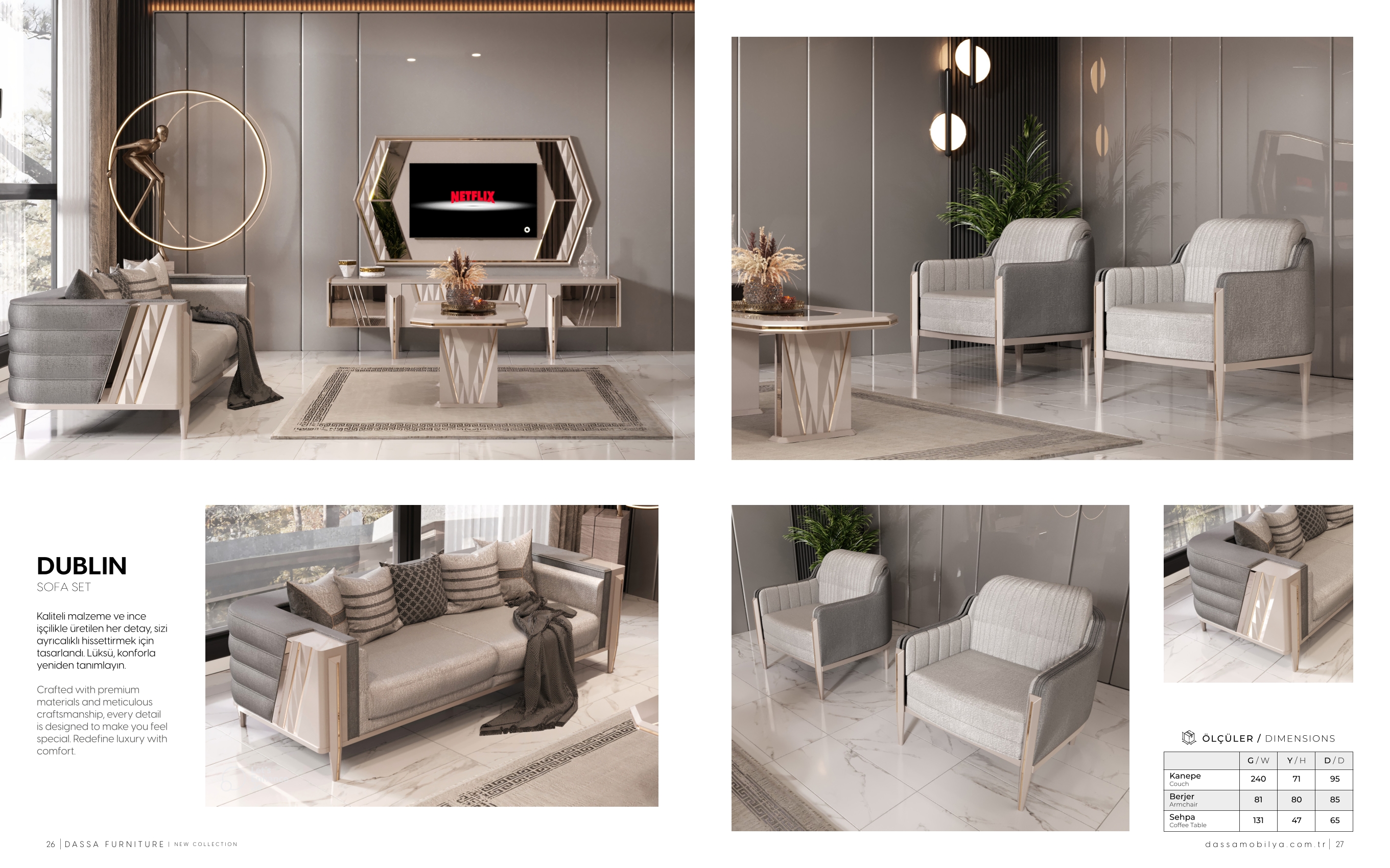 Dublin Sofa Set