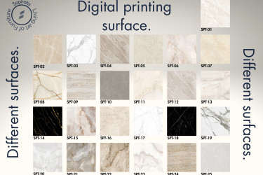 Brun Marmor Optik Esstish