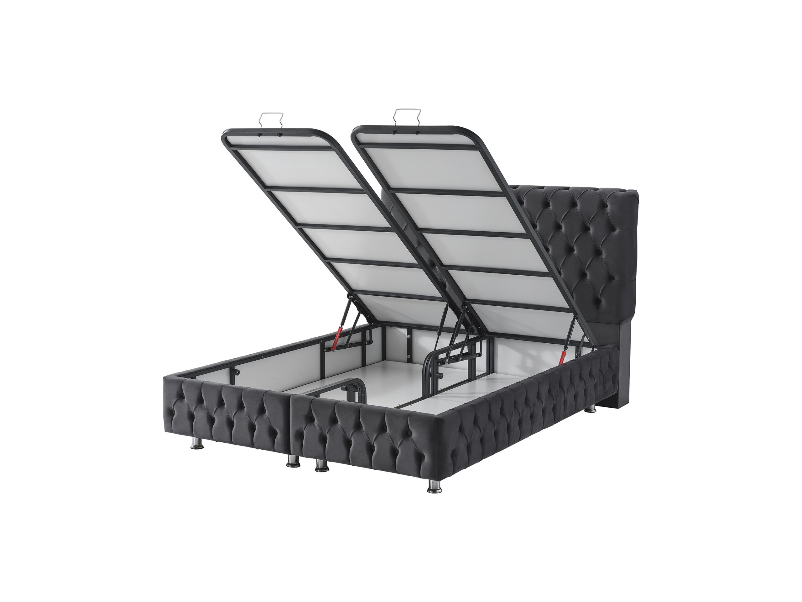 Silver Boxspringbett