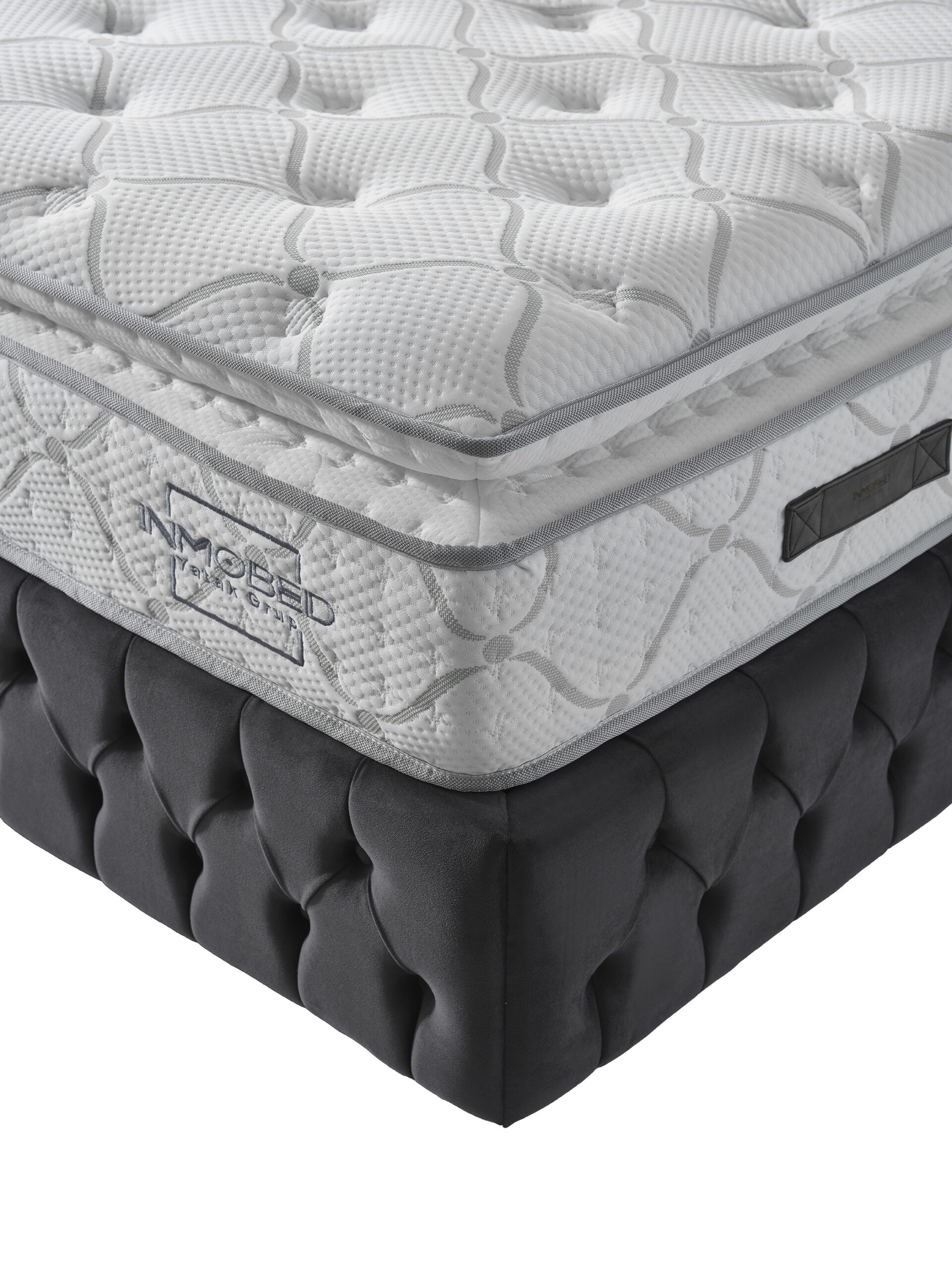 Silver Boxspringbett