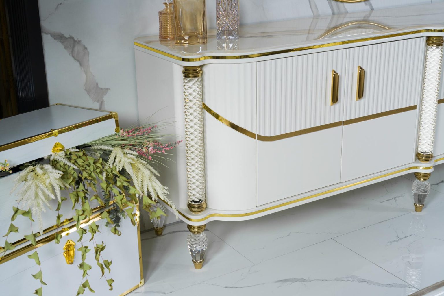 Parisx Esszimmer Set Marmor Optisch