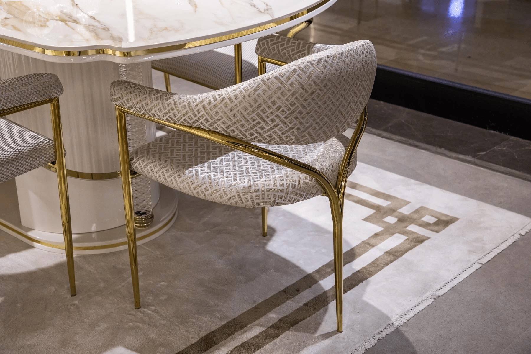 Parisx Esszimmer Set Marmor Optisch