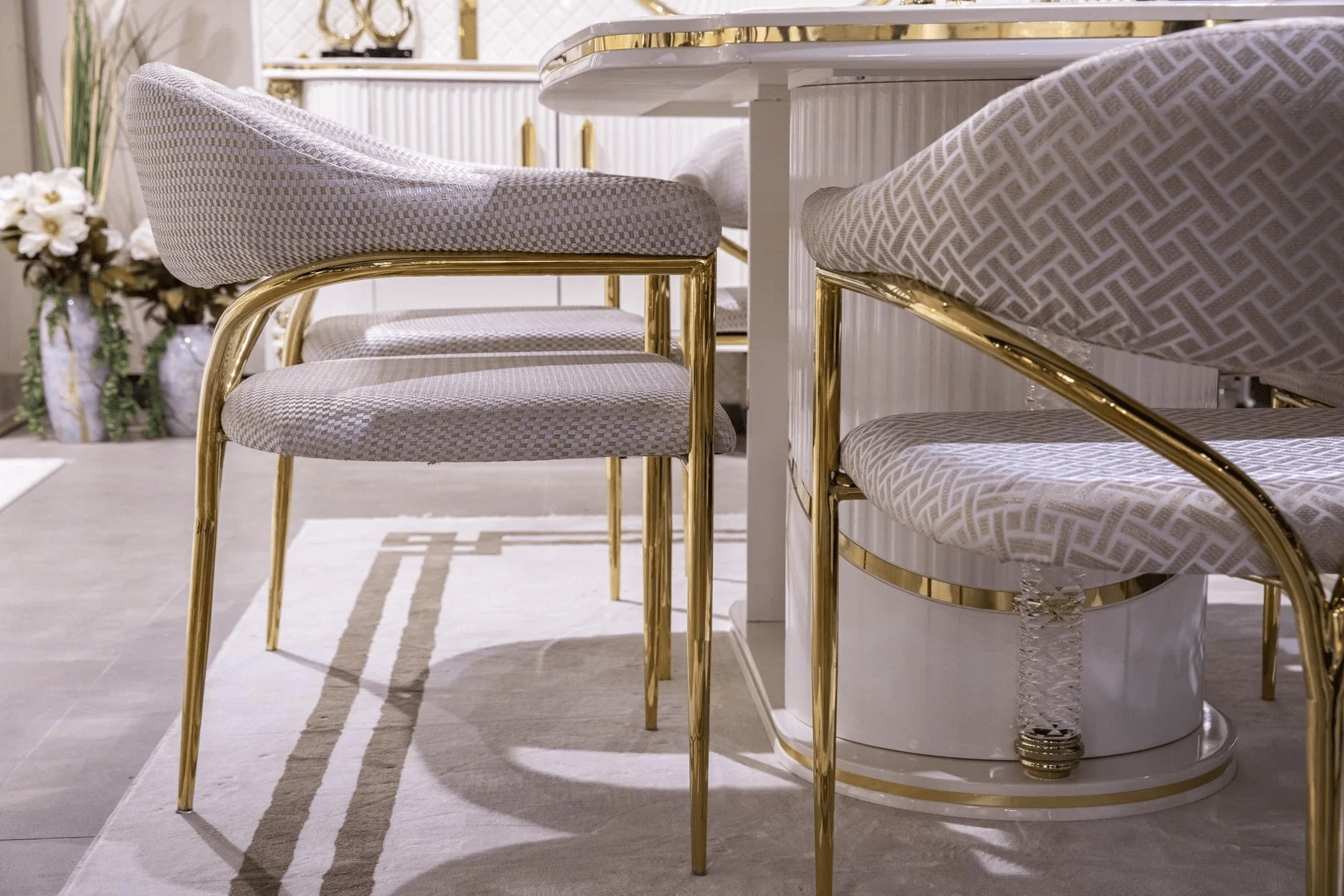 Parisx Esszimmer Set Marmor Optisch