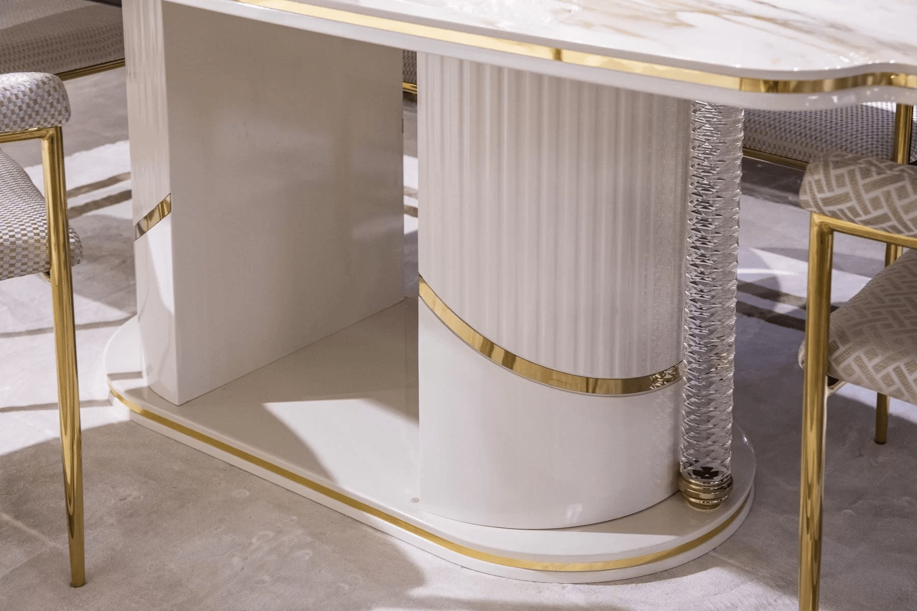 Parisx Esszimmer Set Marmor Optisch