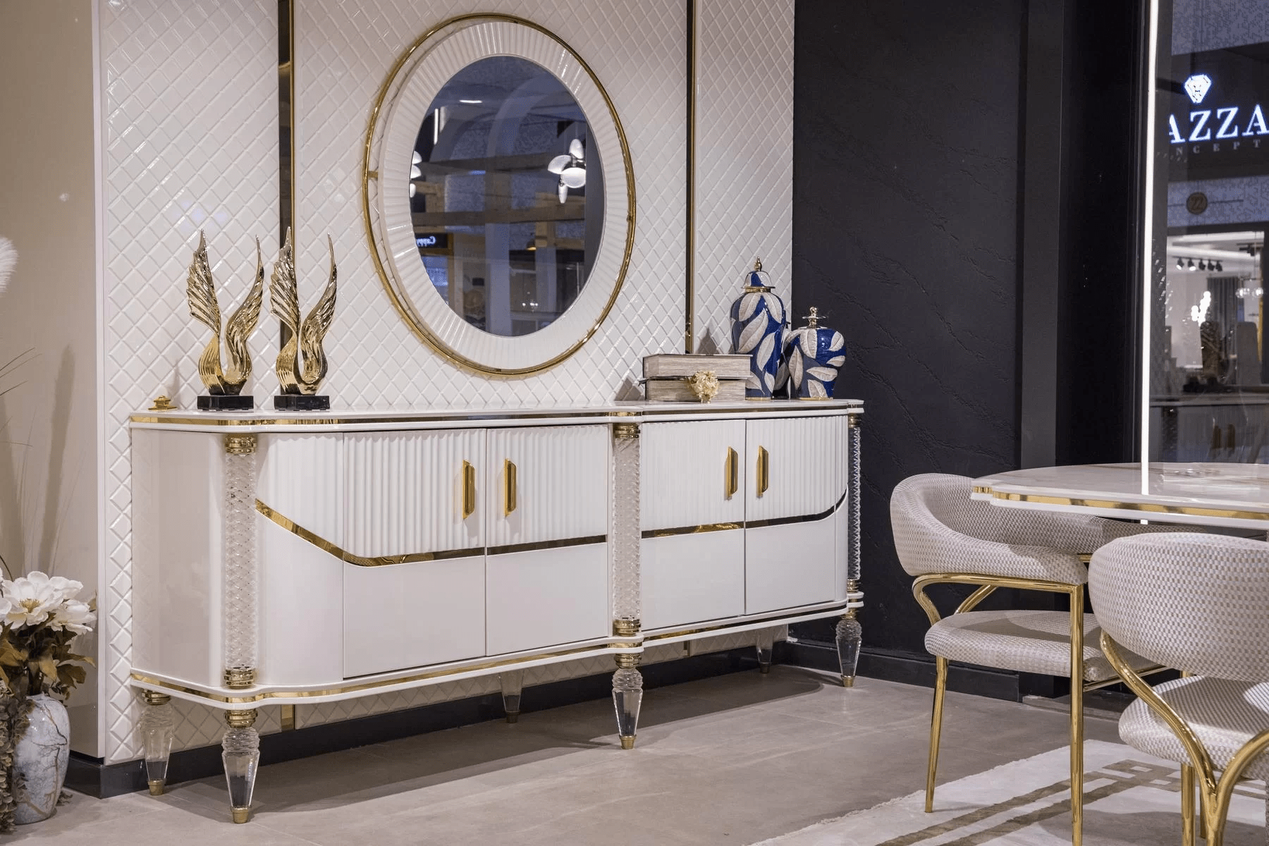 Parisx Esszimmer Set Marmor Optisch